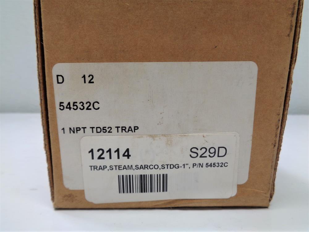 Spirax Sarco TD52 Thermodynamic Steam Trap 1" #54532C